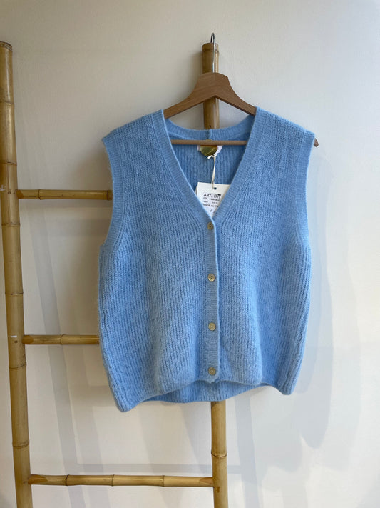 Gilet sans manches en maille