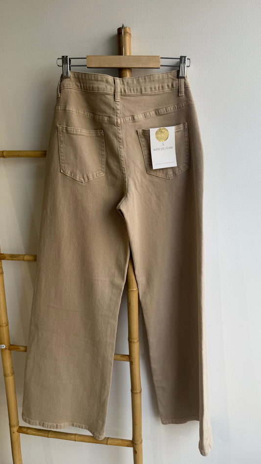 Jean wide leg taille haute