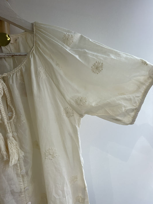 Blouse Bohème Écrue
