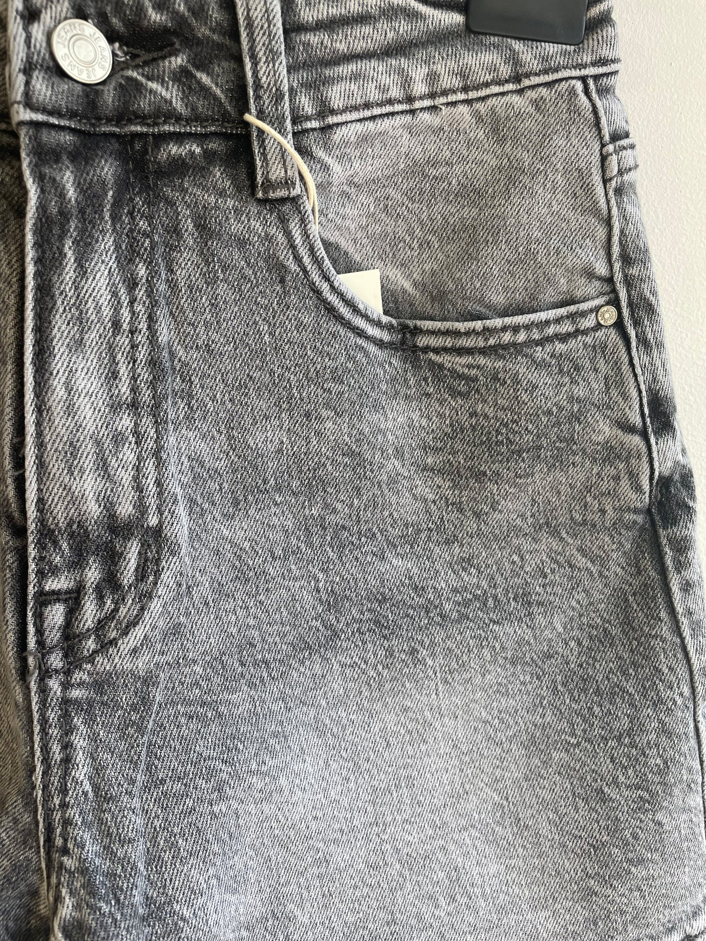 Short en jean gris délavé