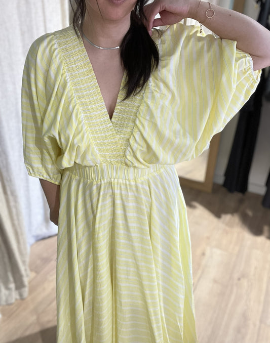 Robe fluide à rayures