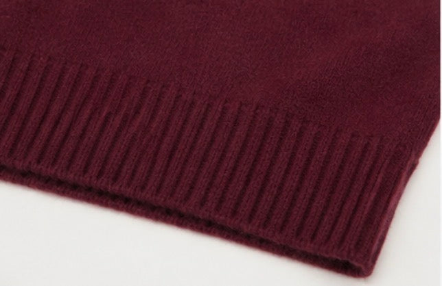 Pull en laine bordeaux