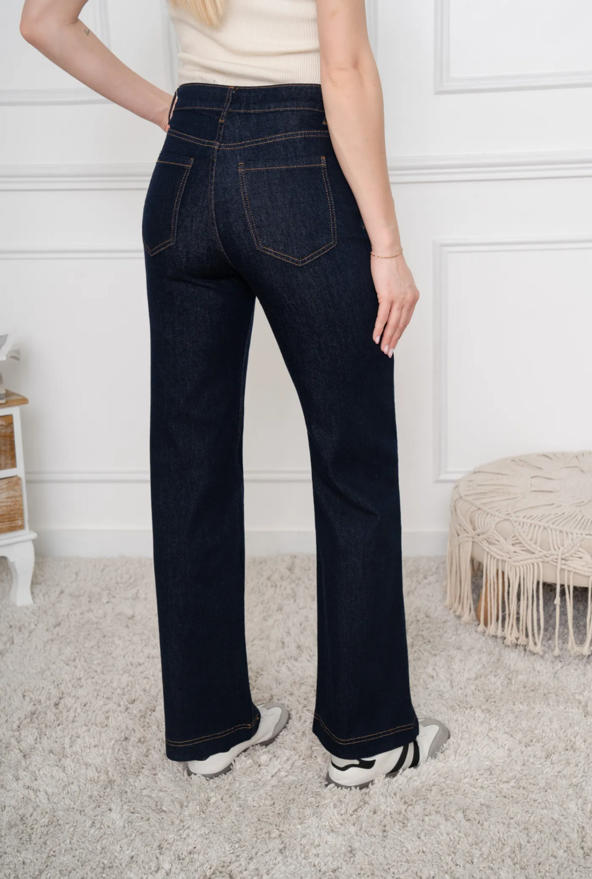 Jean wideleg brut taille haute