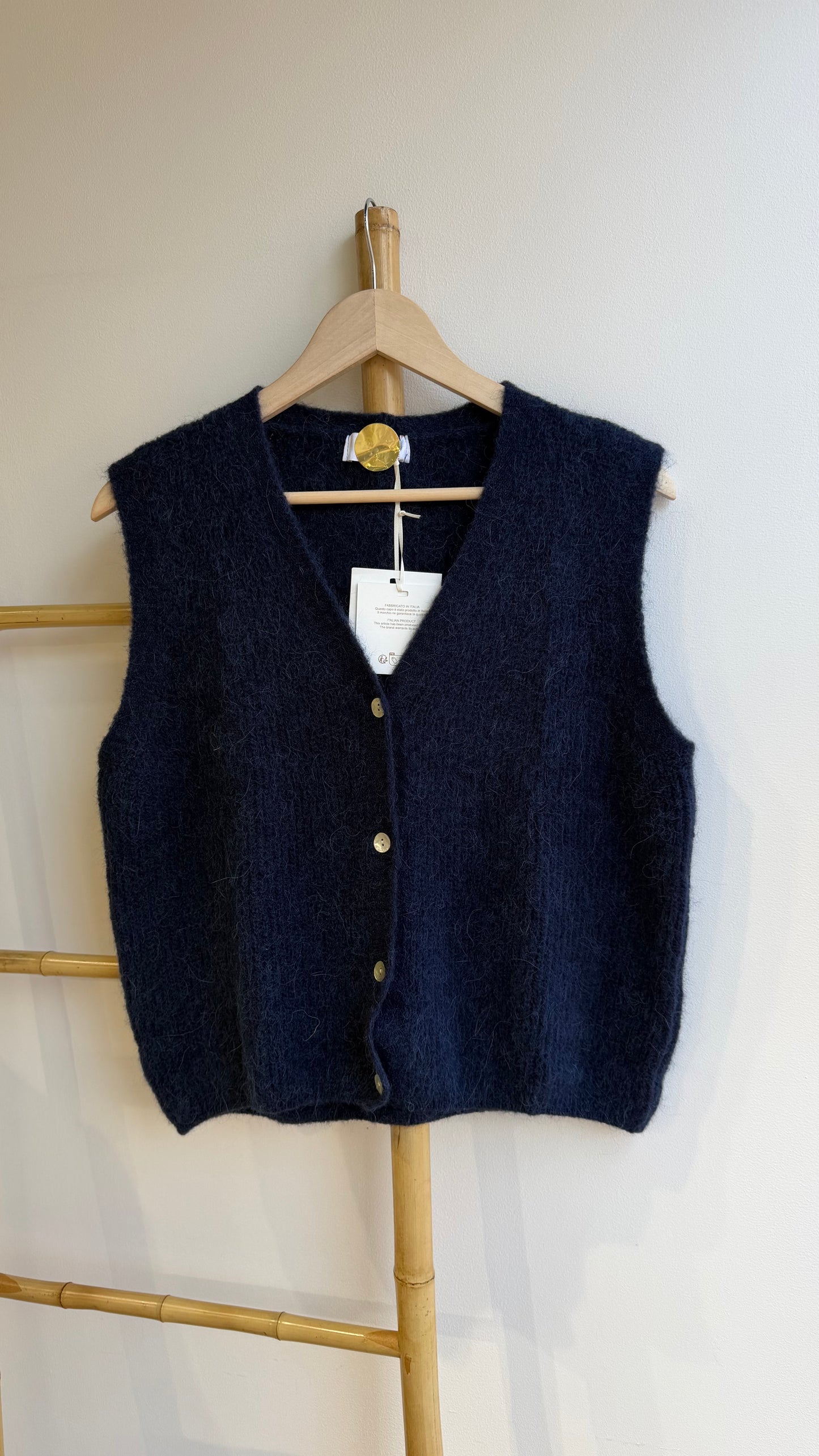 Gilet sans manches en maille