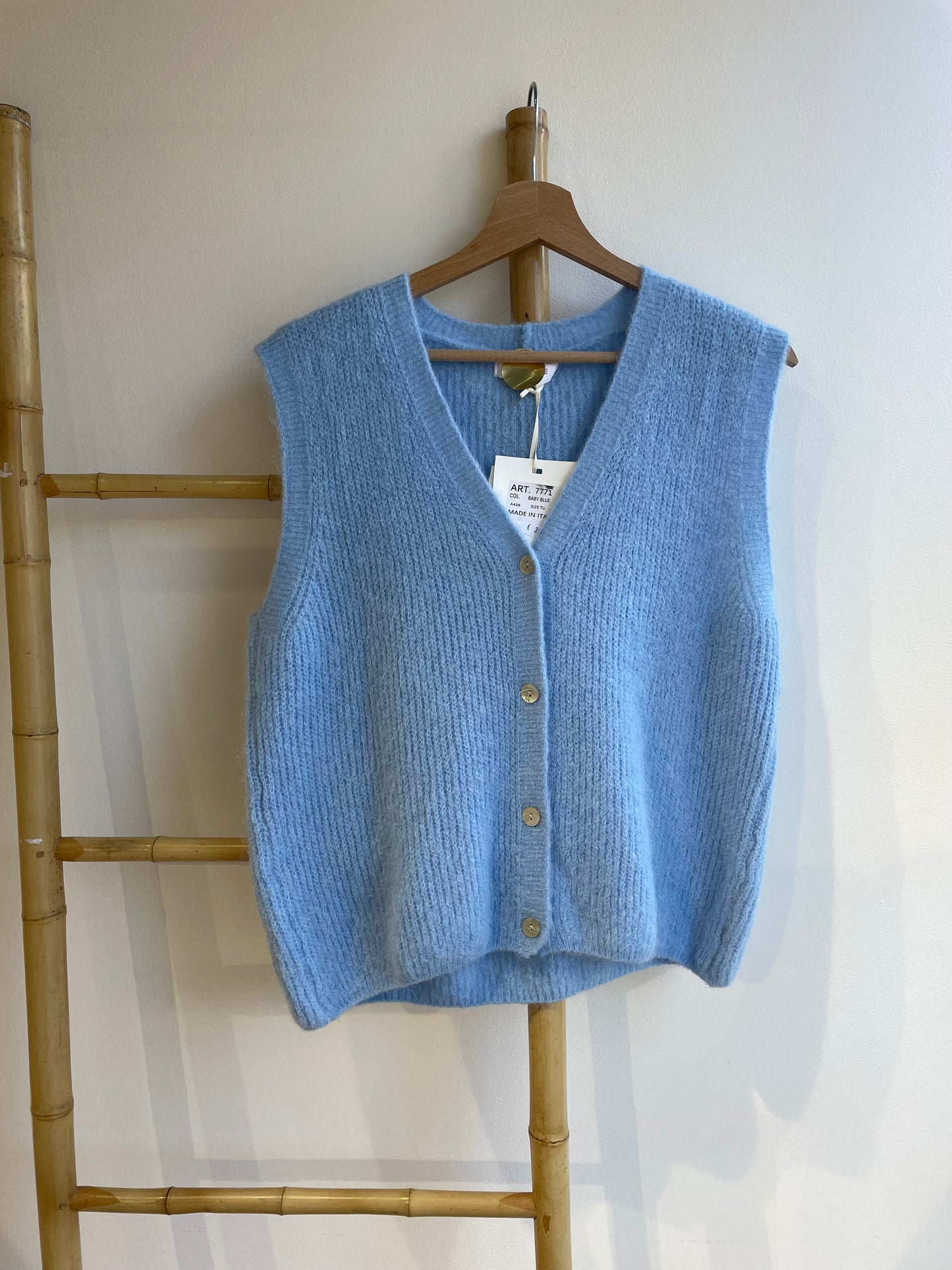 Gilet sans manches en maille
