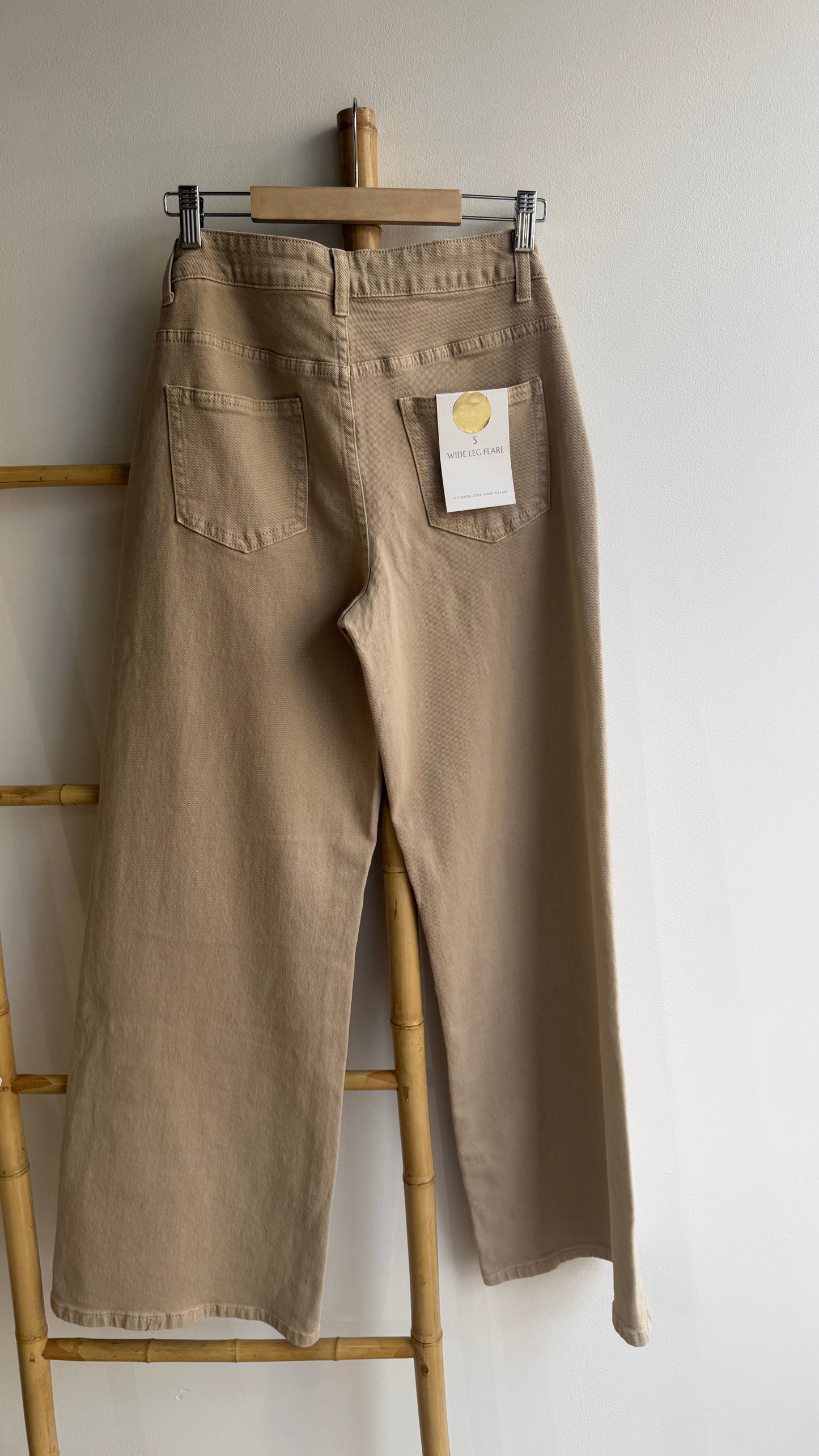 Jean wide leg taille haute