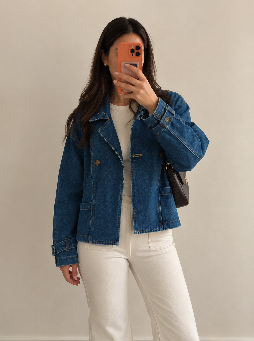 Veste en jean esprit trench