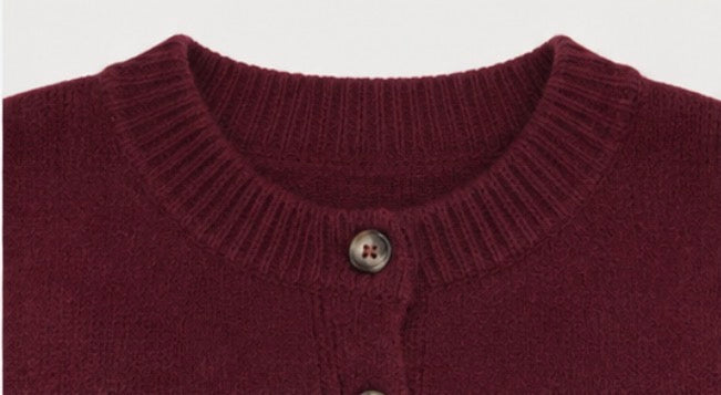 Pull en laine bordeaux