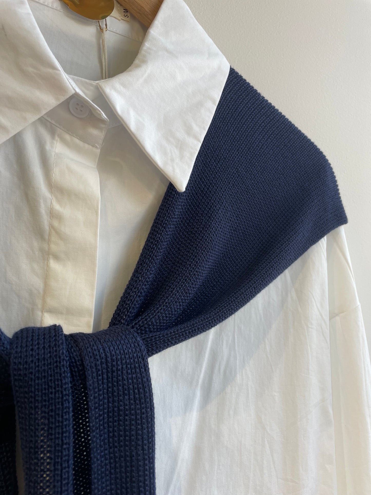 Chemise avec maille amovible