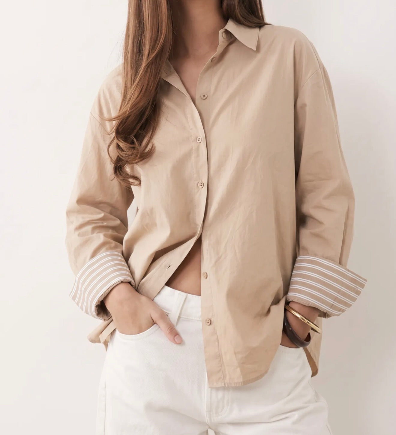 Chemise manche rayée