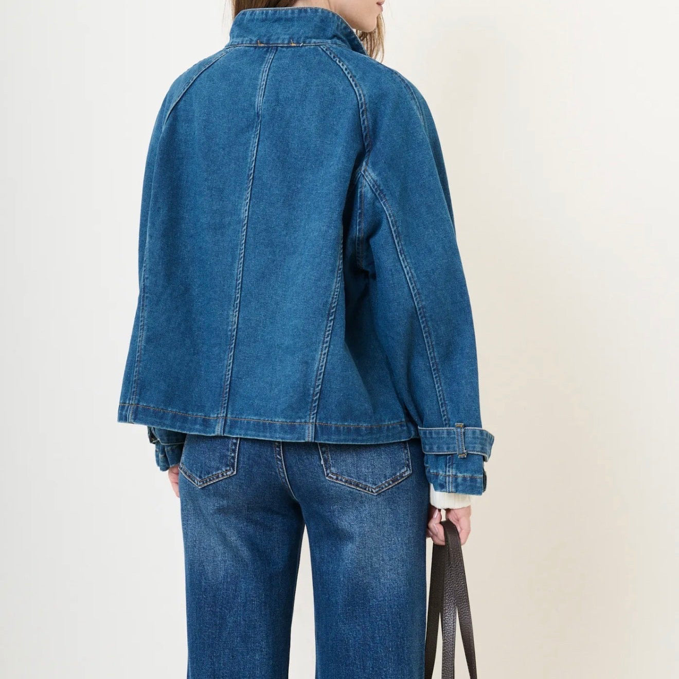Veste en jean esprit trench