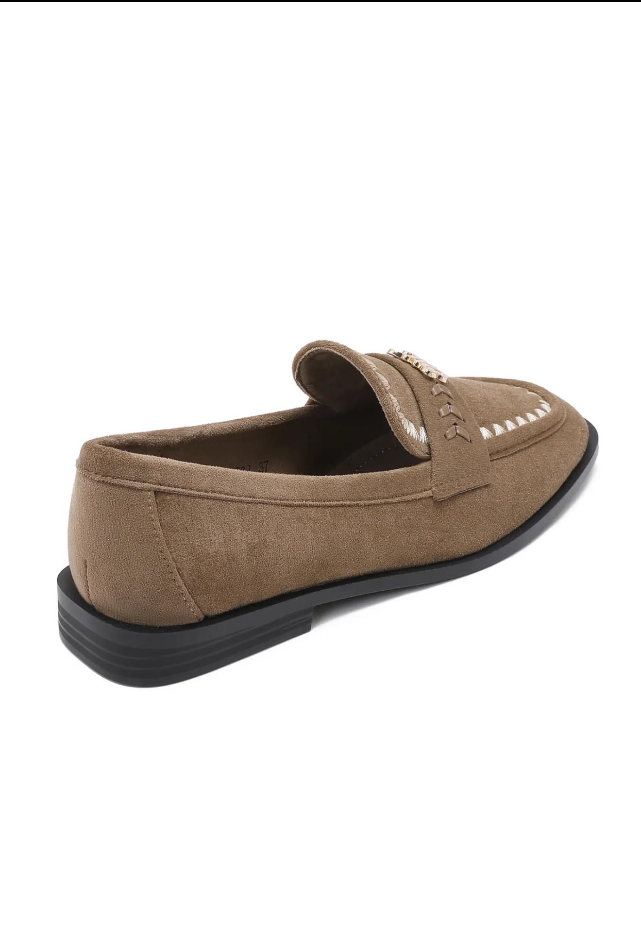 Mocassins taupe en suédine