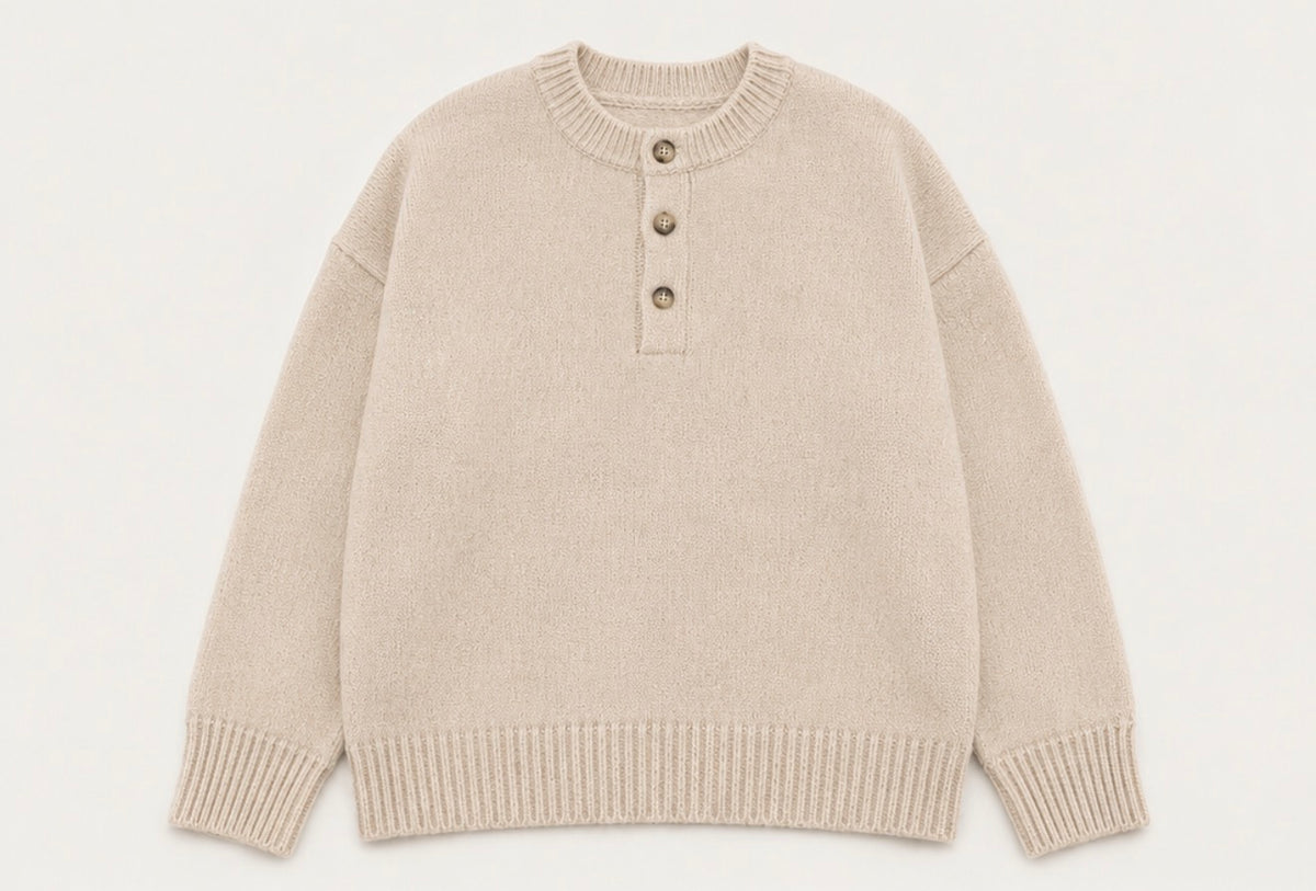 Pull en laine écru