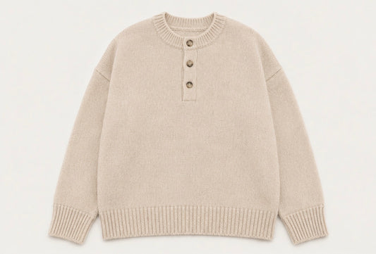 Pull en laine écru