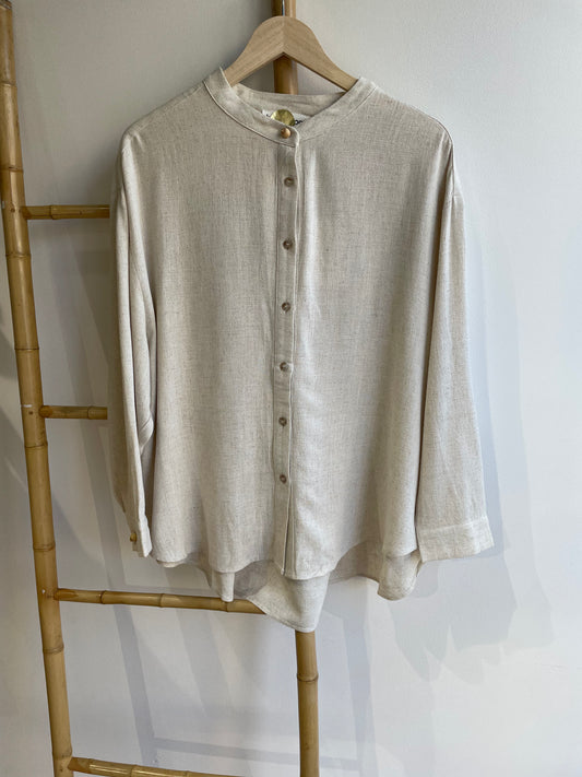 Chemise en mélange de lin