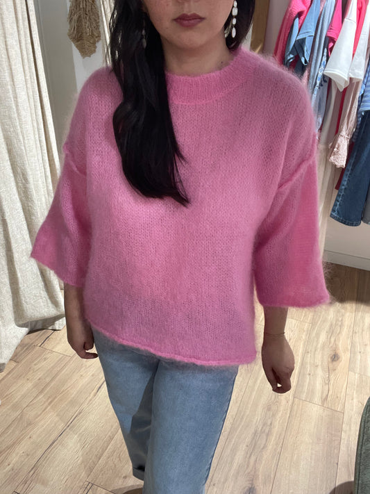 pull mohair manches 3/4