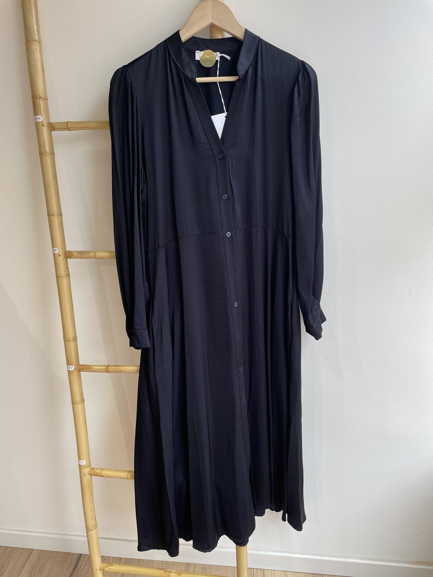 Robe chemise en satin