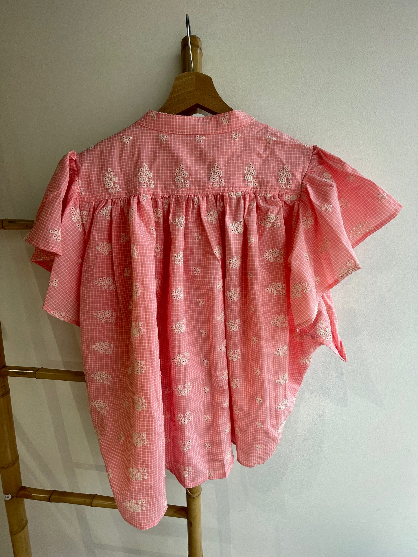 Blouse Rose Brodée