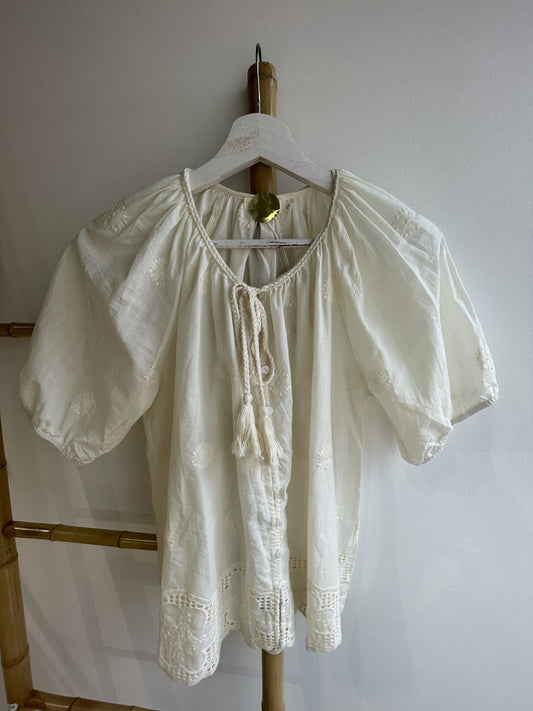 Blouse Bohème Écrue